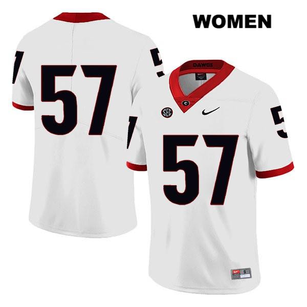 Georgia Bulldogs Women's Daniel Gothard #57 NCAA No Name Legend Authentic White Nike Stitched College Football Jersey IKK7156HY